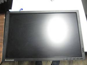 lot 64 image: Lenovo 20 in LCD Monitor no stand