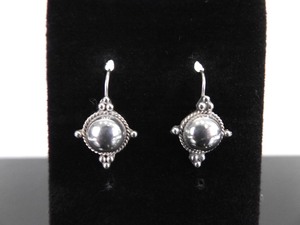 lot 98 image: .925 Sterling Silver Designed Hook Earrings