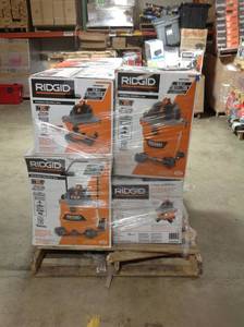 lot 21 image: Assorted Ridgid shop tools original customer retuns