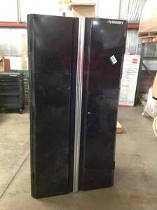 lot 26 image: Husky 72 in. H x 36 in. W x 18 in. D Steel Tall Garage Cabinet whit damage please review the pictures