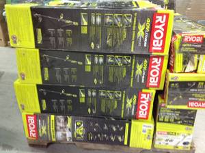 lot 46 image: Pallet whit assorted outdoor tools original costumers returns