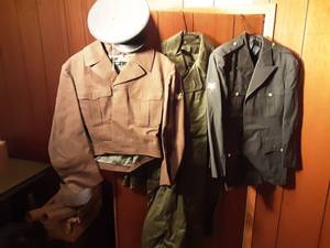 lot 104 image: Old Military Uniforms