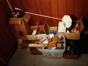 lot 109 image: Large Lot Along Wall Downstairs (Approx. 17 Boxes)