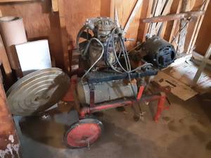 lot 147 image: Vintage Homemade Air Compressor (For Parts Or Repair)