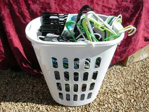 lot 44 image: Laundry Basket with Hangers