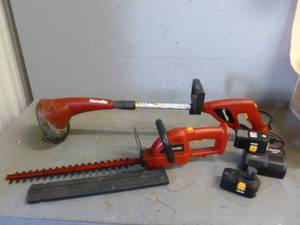 lot 25 image: Homelite Cordless Yard Tools