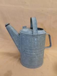 lot 39 image: Vintage Galvanized Steel Watering Can