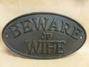 lot 61 image: Cast Iron Sign