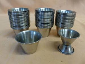 lot 96 image: Stainless Condiment Cups