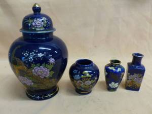 lot 160 image: Cobalt Blue Porcelain