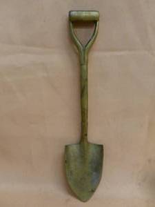 lot 177 image: Vintage Brass Garden Shovel