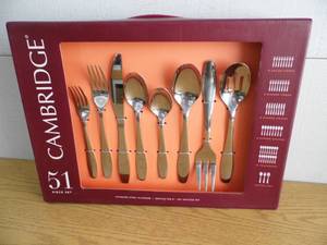 lot 35 image: 51 Pc Cambridge Flatware