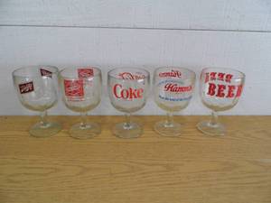 lot 69 image: Beer and Coke Glasses