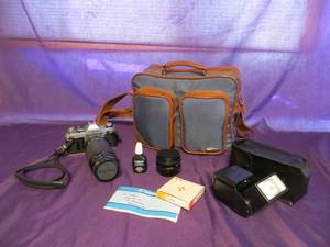 lot 35 image: Canon AE-1 with Camera Bag & Accessories