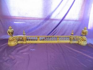 lot 50 image: Ornate Gold Fireplace Front