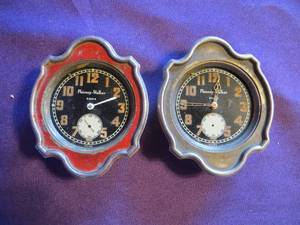 lot 53 image: Pair of VINTAGE Phinney-Walker Clock Faces