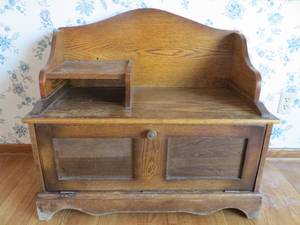 lot 68 image: Wooden Telephone Cabinet
