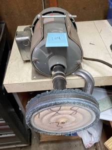 lot 104 image: Dayton Bench Grinder  Buffer plus Supplies