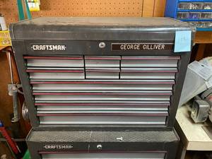 lot 105 image: Craftsman Tool Chest comes with tools