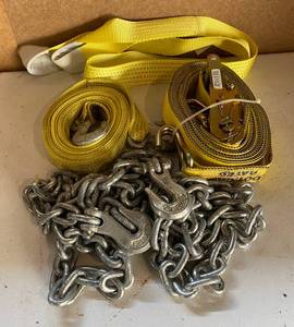 lot 130 image: Tow Rope and Chain