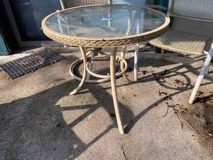 lot 173 image: Patio Table and 2 Chairs