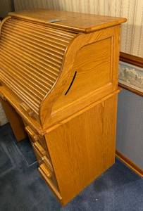 lot 187 image: Wood Secretary Desk