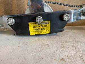 lot 120 image: 8,000 lb Winch Puller