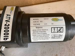 lot 121 image: 2,000 lb electric Winch