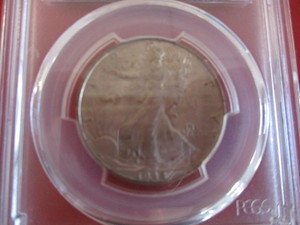 PCGS Certified 1944 Mint state (MS) 62 Walking Liberty Silver Half Dollar