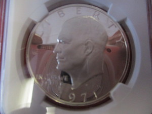 WOW  NGC Certified 1971 S (San Francisco Mint) PF 68 Star (Meaning Close to 69) Cameo Eisenhower Silver Dollar