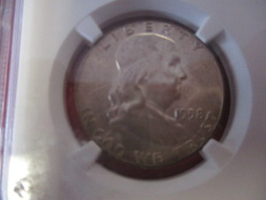 Rarer NGC Certified 1958 P (Philadelphia Mint) Mint State MS 65 Franklin Silver Half Dollar