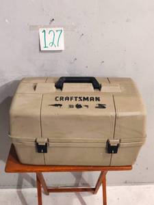 lot 127 image: Craftsman Tool Box With Contents