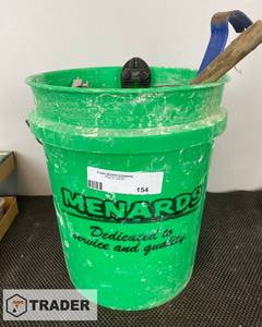 lot 154 image: Bucket of Asst Construction Tools - SHIPPING AVAILABLE