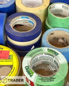 lot 160 image: Rolls of Masking Tape, etc - SHIPPING AVAILABLE