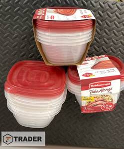 lot 289 image: Rubbermaid Storage Containers - SHIPPING AVAILABLE
