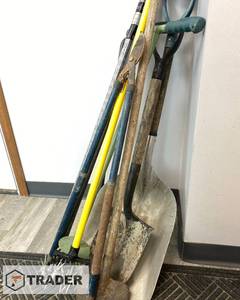 lot 96 image: Yard and Garden Tools, Pry Bar, Wall Bracket, Pipe