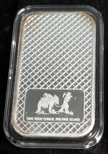 1 TROY OZ. .999 FINE SILVER BAR SILVERTOWNE EAGLE LANDING