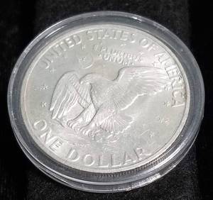 1971-S US EISENHOWER 40% SILVER DOLLAR IN AIRTITE