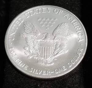 2005 AMERICAN SILVER EAGLE 1 TROY OZ. .999 FINE SILVER DOLLAR