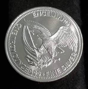 1 TROY OZ. .999 FINE SILVER ENGELHARD THE AMERICAN PROSPECTOR