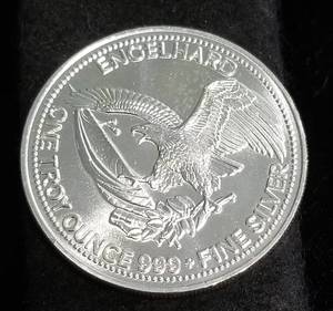1 TROY OZ. .999 FINE SILVER ENGELHARD THE AMERICAN PROSPECTOR