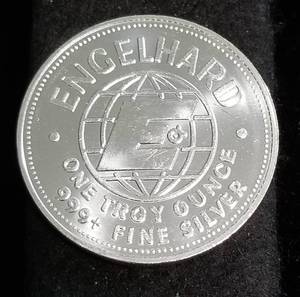 1 TROY OZ. .999 FINE SILVER ENGELHARD THE AMERICAN PROSPECTOR