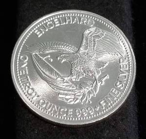1 TROY OZ. .999 FINE SILVER ENGELHARD THE AMERICAN PROSPECTOR