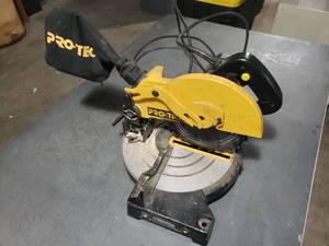 lot 1 image: Pro Tech 8 14 Compound Miter Saw