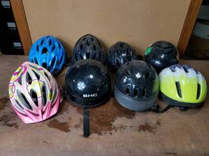 lot 20 image: Bike and Skateboard Helmets