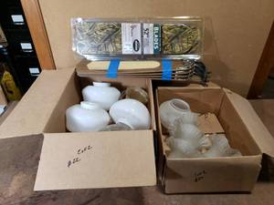 lot 38 image: Ceiling Fan Globes and Blades