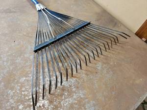 lot 61 image: 3 Metal Leaf Rakes