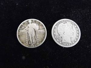 Walking Liberty - Barber Quarters