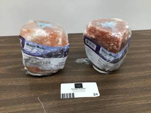 lot 24 image: Lot Of 2 Hilton Herbs Himalayan Rock Salt Lick 6.6lbs Each