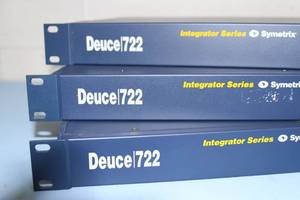 Lot of 3 Symetrix Deuce 722 2x2 Digital Signal Processor Pro Audio Control Units